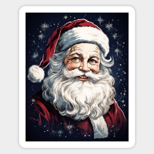 Vintage Retro Santa Claus Sticker